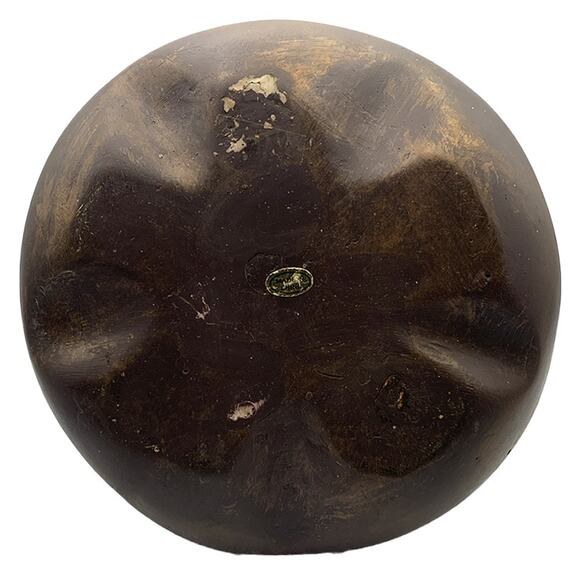 Vintage Folk Art 10" Resin Pear Bronze/Gold Table Decor Thanksgiving Holiday - Picture 6 of 6